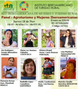 la Red Iberoamericana de Mujeres Rurales celebra el panel de «Agroturismo y Mujeres Iberoamericanas».