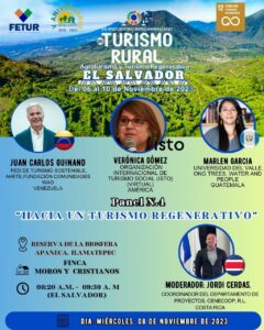Panel 4 «Hacia un Turismo Regenerativo» del VIII Encuentro Iberoamericano de Turismo Rural